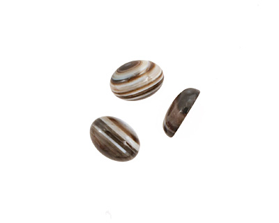 Black Sardonyx Oval Cabochon 10x14mm