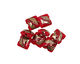 Grace Lampwork Regal Red Metallic Pillow 15mm