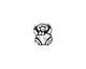 TierraCast Antique Silver (plated) Bear Euro 9x12mm