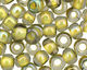 TOHO Luster Black Diamond (with Opaque Yellow Lining) Round 6/0 Seed Bead