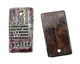 Earthenwood Studio Ceramic Amethyst Iron Artist Pendant 24x44mm