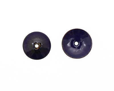 C-Koop Enameled Metal Dark Blue Disc 3-4x18-20mm