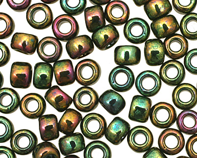 TOHO Higher Metallic Iris Olivine Round 8/0 Seed Bead