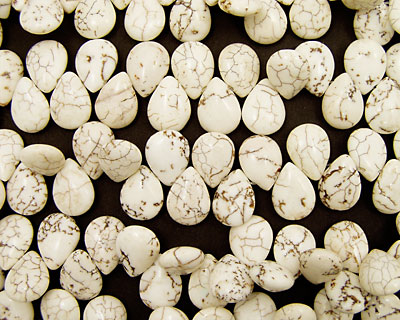 Magnesite Flat Drops 12x16mm