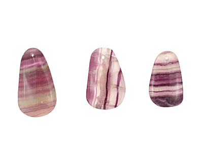 Rainbow Fluorite Freeform Pendant 18-20x30-33mm