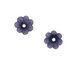 Matte Montana Blue Lucite Daisy 3x10mm