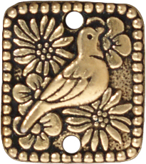 TierraCast Antique Gold (plated) Paloma Link 16x14mm
