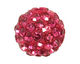 Fuchsia Pave Round 8mm (1.5mm hole)