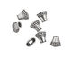 Pewter Triangle w/ Ropes & Dots (Large Hole) 16mm