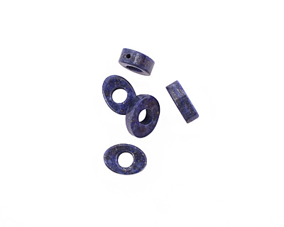 Lapis Drilled Donut 14-15x10mm