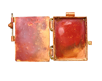 Patricia Healey Copper Cross Locket 40x44mm