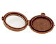 Nunn Design Antique Copper (plated) Small Beaded Locket 30mm