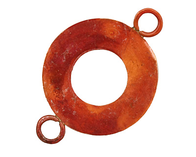 Patricia Healey Copper Raised Dot Round Link 39x26mm