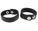 Black Leather Cuff Bracelet 7/8"