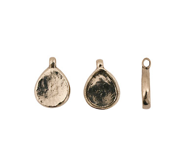 Green Girl Pewter Teardrop Box 15x20mm