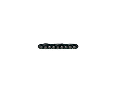 TierraCast Gunmetal Beaded 3-Hole 6mm Heishi Bar 15x6mm
