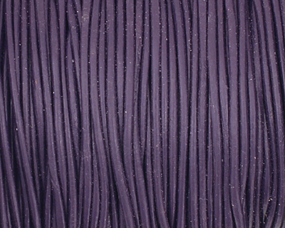 Violet Round Leather Cord 1.5mm