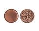 Nunn Design Antique Copper (plated) Crest Circle Tag 20.5mm