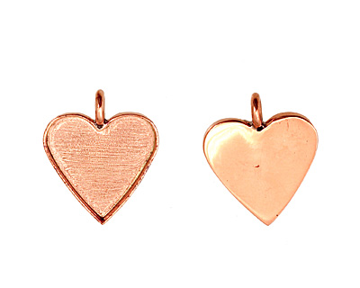 Copper Heart Bezel 25mm
