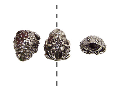 Green Girl Pewter Singing Toady 18x15mm