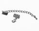 Artistic Wire Hematite Mesh Clasp (w/ Extension Chain & Lobster Clasp) 10mm