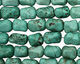 Turquoise Magnesite Freeform Pillow 11-12x8-9mm