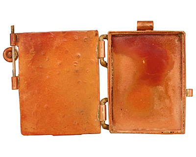 Patricia Healey Copper Owl Locket 40x44mm