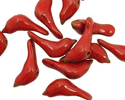 Kylie Parry Ceramic Cardinal Bird 10-11x28mm