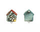Jangles Ceramic Bird House Pendant 28x36mm