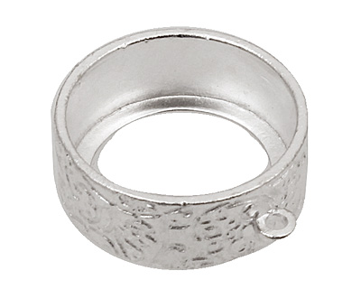 Nunn Design Sterling Silver (plated) Large Pendant Circle Open Link 30x24mm