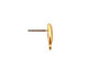 TierraCast Gold (plated) Hammertone Ear Post 7x14mm