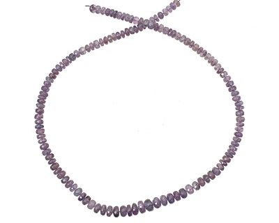 Tanzanite Faceted Rondelle Graduated 5-9mm