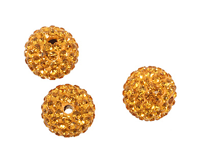 Topaz Pave Round 12mm
