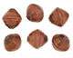 African Paper (violet, rust) Bicone 24-25x26-27mm