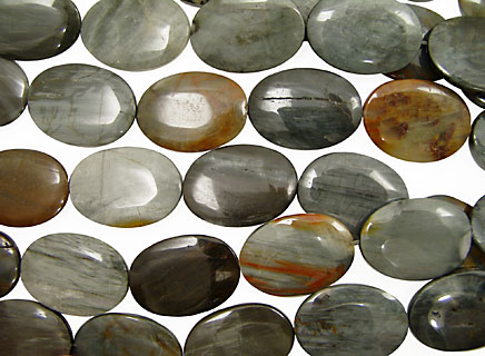 Eagle Eye Jasper Flat Oval 35x25mm