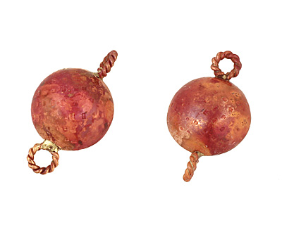 Patricia Healey Copper Puff Coin Link 28x17mm