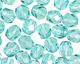 Czech Fire Polished Glass Light Teal Round 3mm