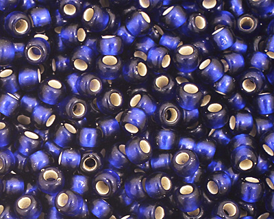 TOHO Cobalt (with Frosted Silver Lining) Round 11/0 Seed Bead