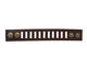 Brown Leather Ladder Cuff 1 3/8"