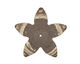 Trinket Foundry Black & Gold (Star) Large 5 Petal Bottle Cap Flower 34mm