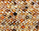 Amber Fire Agate Faceted Round 12mm