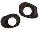 Tagua Nut Black Open Slice 33-45x24-36mm