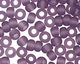 TOHO Transparent Frosted Sugar Plum Round 8/0 Seed Bead