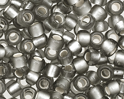 TOHO Gray (with Frosted Silver Lining) Round 8/0 Seed Bead