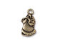 TierraCast Antique Brass (plated) St. Nick Charm 12x21mm