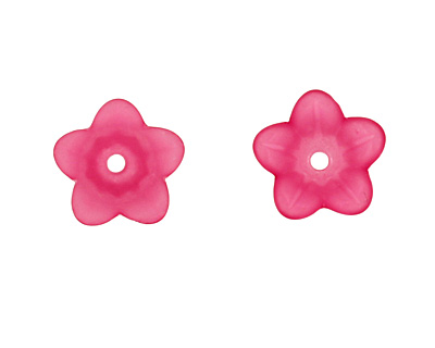 Lucite Plumeria 5 Petal Petunia Flower 7x11mm
