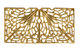 Stampt Antique Gold (plated) Short Deco Filigree Tube 26x18mm