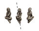 Green Girl Pewter Naked Lady 30x14mm