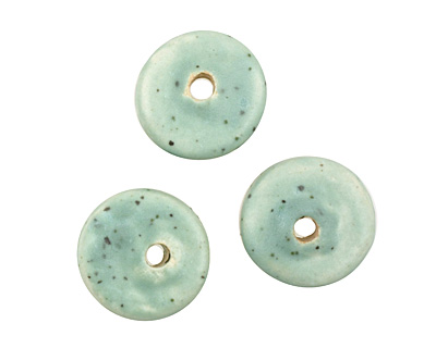 Jangles Ceramic Eggshell Small Round Disc 15mm
