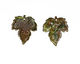 C-Koop Enameled Metal Fern Green Large Maple Leaf 40x46mm